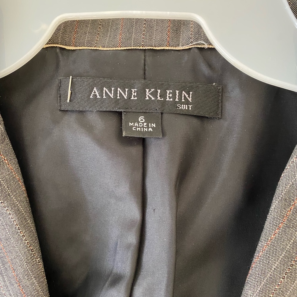 Anne Klein suit- pinstriped